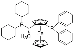 (S)-(+)-1-[(R)-2-(二苯基膦)二茂铁]乙基二环已基膦（储存“2-8℃，避光”；运输“冰袋”）