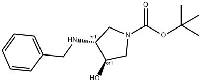 REL-叔丁基(3R,4R)-3-(苄氨基)-4-羟基吡咯烷-1-羧酸