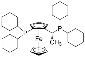 (R)-(-)-1-[(S)-2-( 二环己基膦基)二茂铁基]乙基二环己基膦（储存“2-8℃”；运输“冰袋”）