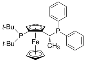 (1R)-1-[双(1,1-二甲基乙基)膦基]-2-[(1R)-1-(二苯基膦基)乙基]二茂铁（储存“2-8℃，避光”；