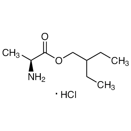 (S)-2-乙基丁基 2-氨基丙酸酯盐酸盐（储存“2-8℃”；运输“冰袋”）