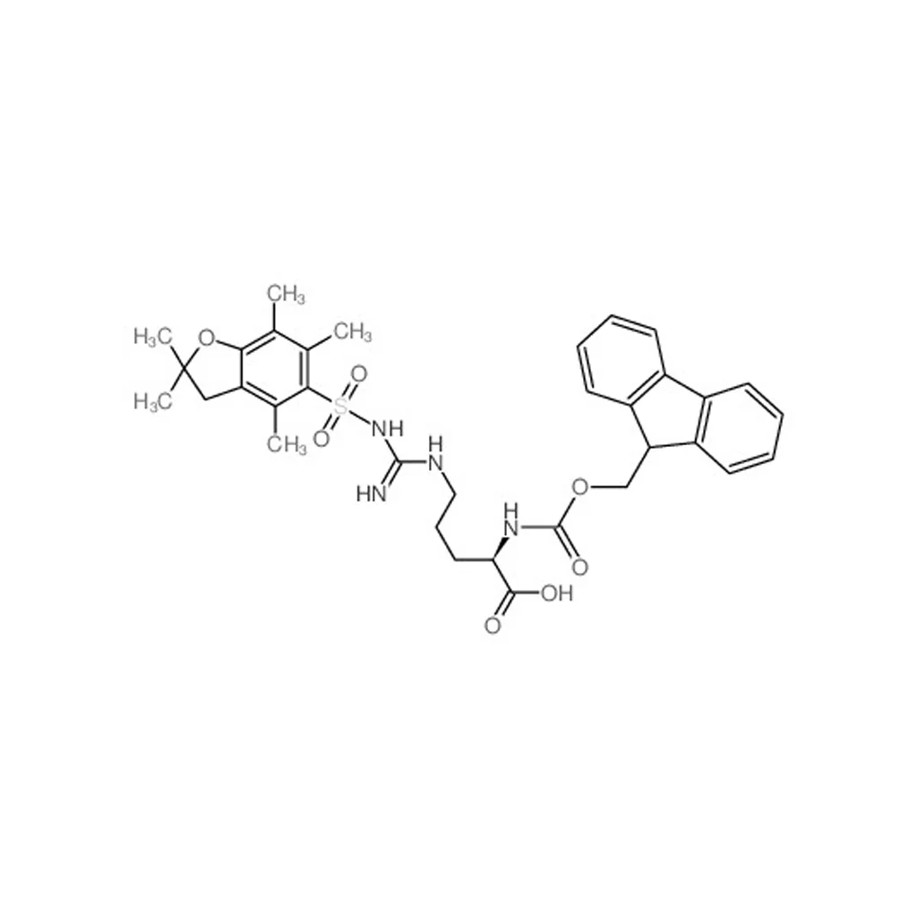 N^A-FMOC-N^W-(2,2,4,6,7-五甲基-2,3-二氢苯并[B]呋喃-5-YL磺酰基)-L-精氨酸, 98