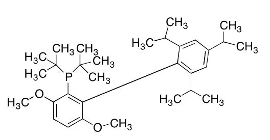 2-(二叔丁基膦)-3,6-二甲氧基-2’’-4’’-6’’三-1 -丙基-1,1’’-双苯基(储存“2-8℃，避光”；