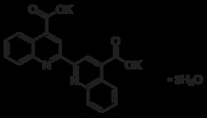 2,2’’’’-联喹啉-4,4’’’’-二甲酸二钾盐三水物(储存“2-8℃,避光”;运输“冰袋”)