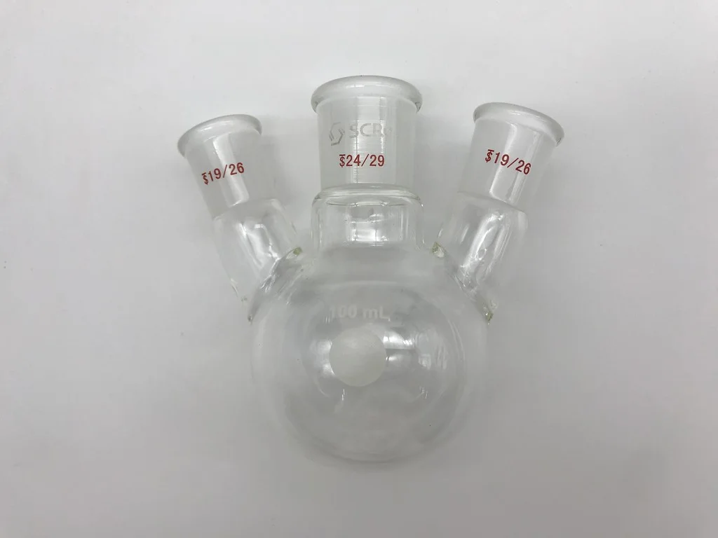 三口圆底烧瓶(斜口)