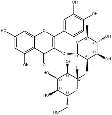 化合物QUERCETIN-3-O-D-GLUCOSYL]-(1-2)-L-RHAMNOSIDE(储存“-20℃”；运输“