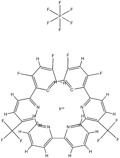 二[2-(2,4-二氟苯基)-5-三氟甲基吡啶][2-2'-联吡啶]铱二(六氟磷酸)盐（储存“2-8℃，避光”；运输“冰