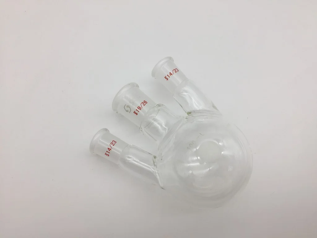 三口圆底烧瓶（斜口）