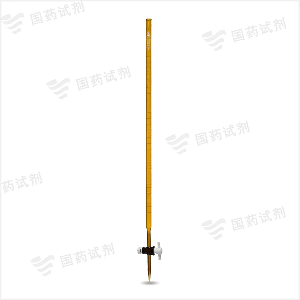 棕色具四氟芯滴定管(A级) - 申玻