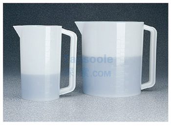 LPE 带手柄的刻度烧杯 HDPE 3000ml 厚壁