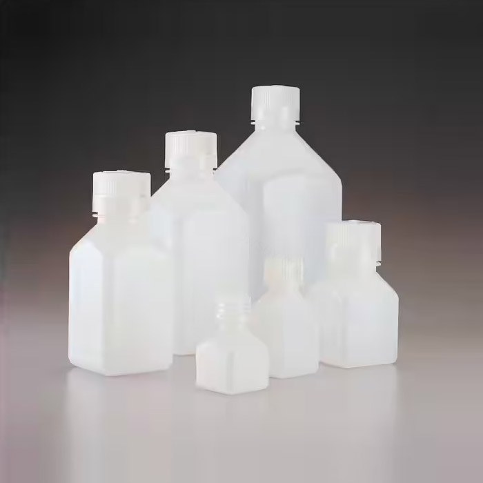 LPE 窄口方形瓶 HDPE 自然色 PP螺旋盖 30ml - Nalgene/耐洁