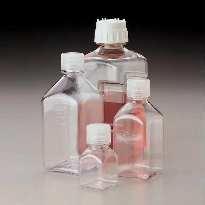 LPE 窄口方形瓶 PC 自然色 PP螺旋盖 2000ml