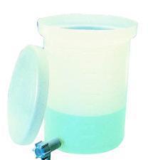 BPD 轻质圆筒罐，LLDPE，带盖和龙头，114L - Nalgene/耐洁