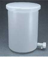 BPD 轻质圆筒罐，LLDPE，带盖和龙头，38L - Nalgene/耐洁