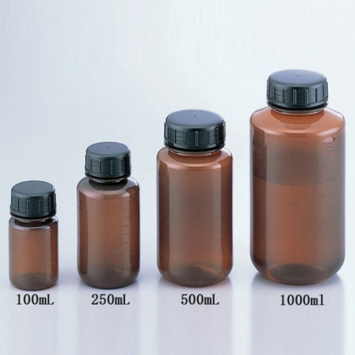 PP制塑料瓶（遮光） 褐色 100mL 瓶口内径&times;瓶高：31.5&times;93mm