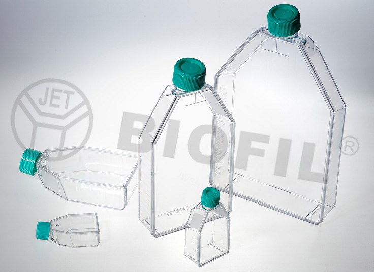 一次性细胞培养瓶 25cm2/50ml 表面处理 普通盖 - JET/洁特