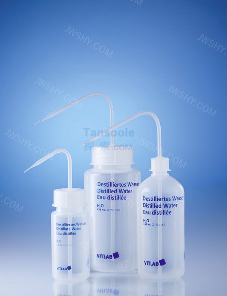 洗瓶，带标识，PE-LD，GL 32, 洗瓶盖, PP, 蒸馏水, 1000 ml