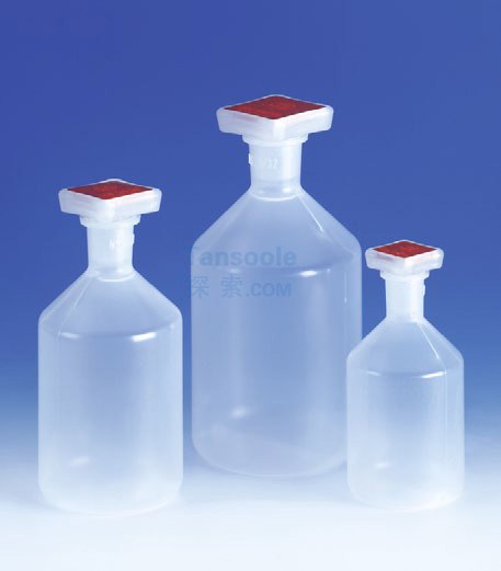 试剂瓶，窄口，PP，带NS盖 NS 19/26, 250 ml