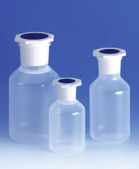 试剂瓶，广口，PP，带NS盖 NS 34/35, 250 ml