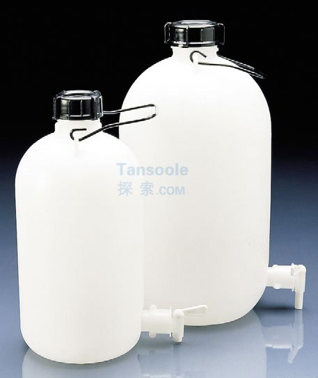 储液瓶 PE-HD 带龙头 窄口 5L