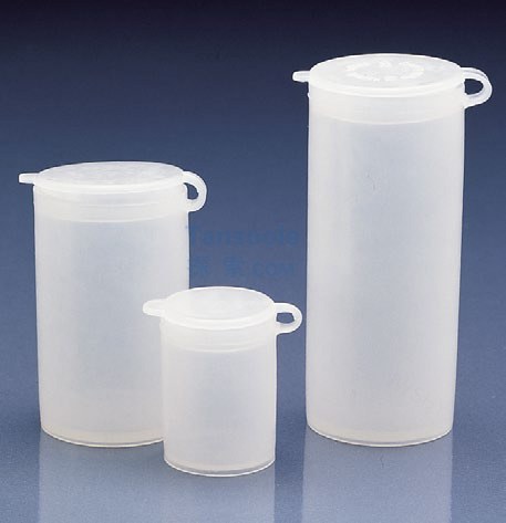 样品瓶,PE-LD，带有连接的卡扣式盖子, PE-LD, 1 ml