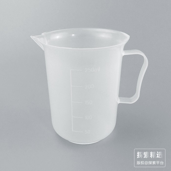塑料量杯 带柄 250ml 上直径&times;下直径&times;高：81&times;66&times;96.5mm