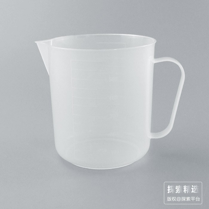 塑料量杯 带柄 500ml 上直径&times;下直径&times;高：99&times;94&times;109mm