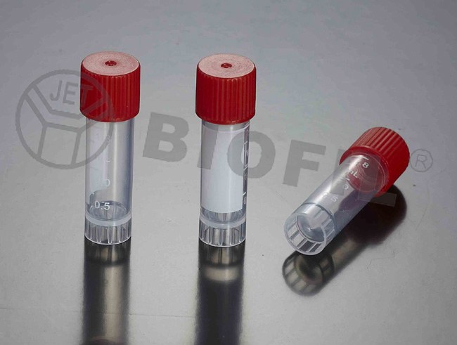 一次性细胞冻存管 1.5ml 可立底,本色盖,袋装,灭菌 - JET/洁特