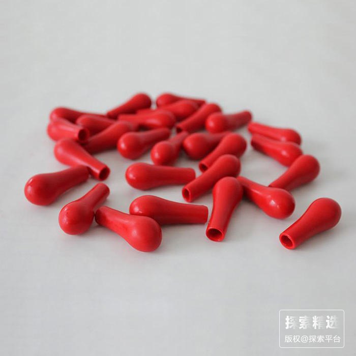 红皮头乳胶帽（配直形点滴管） - 玖梧精选