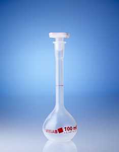 容量瓶 PMP材质 A级 NS 19/26 PP瓶塞 500ml 透明（拆包销售，不能提供证书） - Vitlab