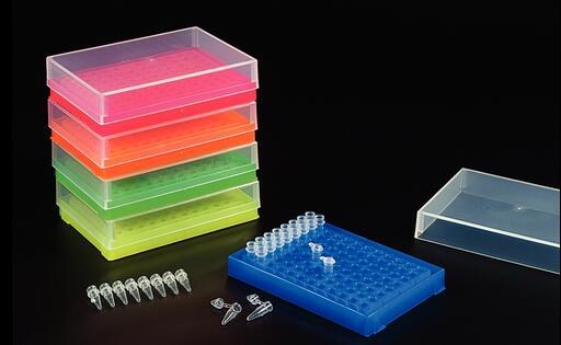 Axygen 96 孔彩色套装PCR 管存放架，5个/包，5包/箱