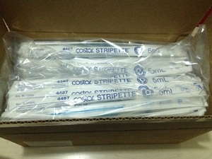 5 mL Stripette 血清移液管，聚苯乙烯，独立纸塑包装，无菌，50支/袋，200支/箱