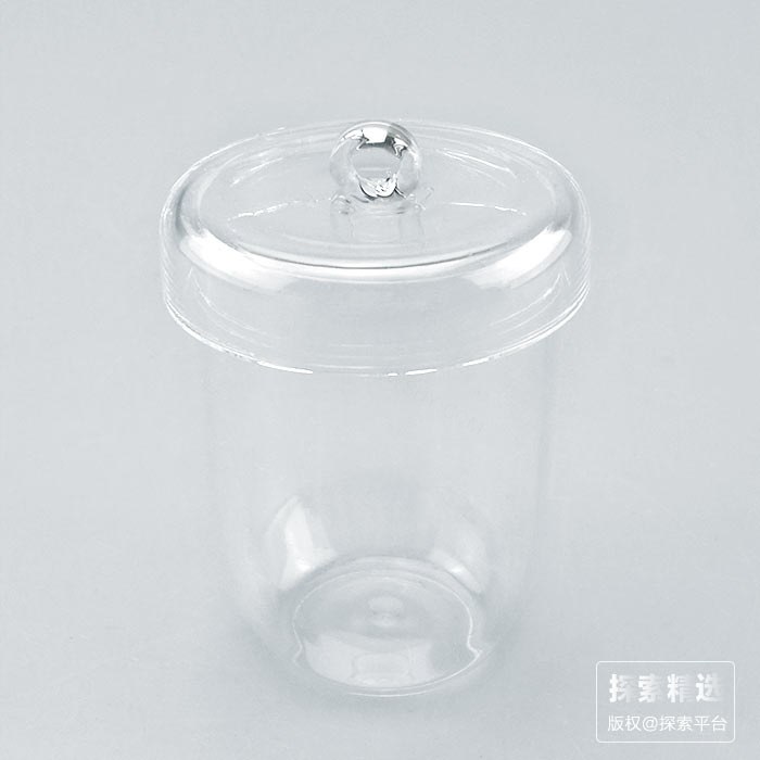石英坩埚 5ml（上口21mm，底部13mm，高度26mm，带盖）