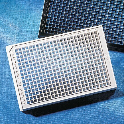 Corning 384孔低边黑色平底聚苯乙烯微孔板，经TC处理，10个/袋，带盖，无菌 - Corning/康宁
