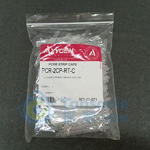Axygen PCR 1 x 8联排管平盖，适配0.2 mL PCR联排管，超透明，非灭菌
