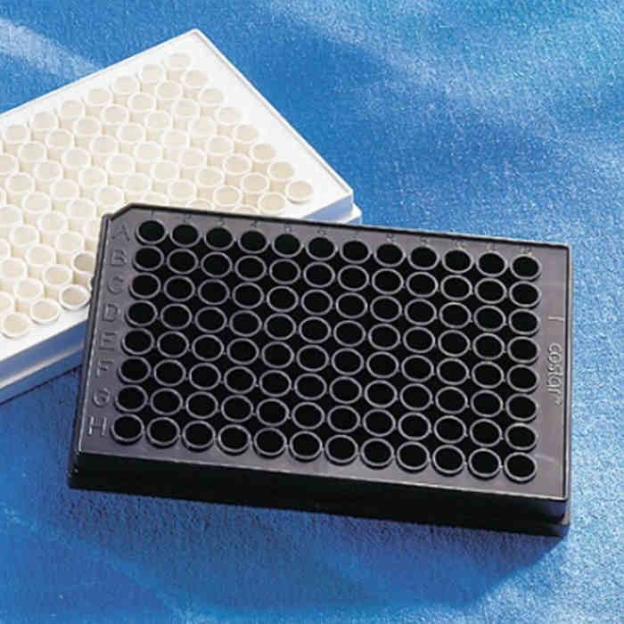 Corning 96孔半量黑色平底聚苯乙烯NBS微孔板，25个/袋，不带盖，非灭菌 - Corning/康宁