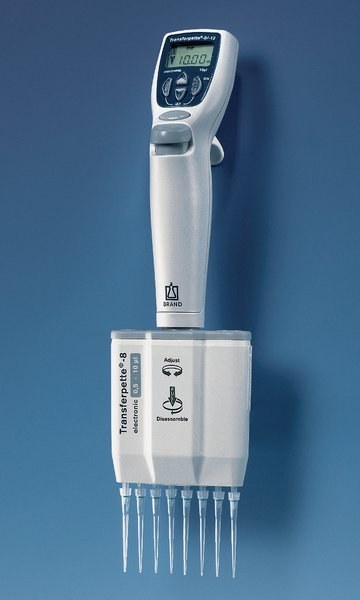 Transferpette -8 electronic 8通道电子移液器，0.5-10 &mu;l，欧洲/中国地区230…