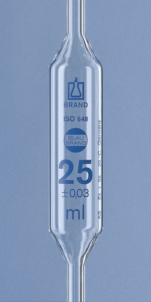 胖度移液管 BLAUBRAND AS级 5ml 单刻度 量出式 纳钙玻璃