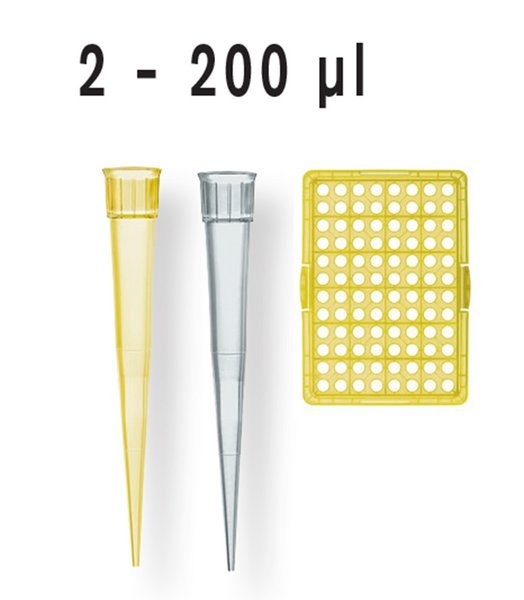 预装移液器吸头, TipRack补充装, 2-200μl, BIO-CERT灭菌, PP材质, 符合IVD标准