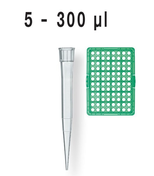 预装移液器吸头, TipRack补充装, 5-300μl, BIO-CERT灭菌, PP材质, 符合IVD标准