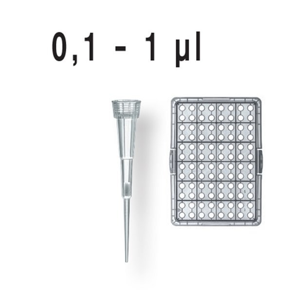 预装滤芯吸头, TipBox吸头盒, 0.1-1μl, 未灭菌, PP材质/PE-滤芯, 符合IVD标准