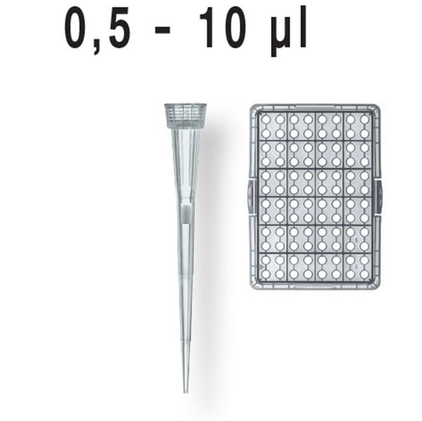 预装滤芯吸头, TipBox吸头盒, 0.5-10μl, BIO-CERT灭菌, PP材质/PE-滤芯, 符合IV