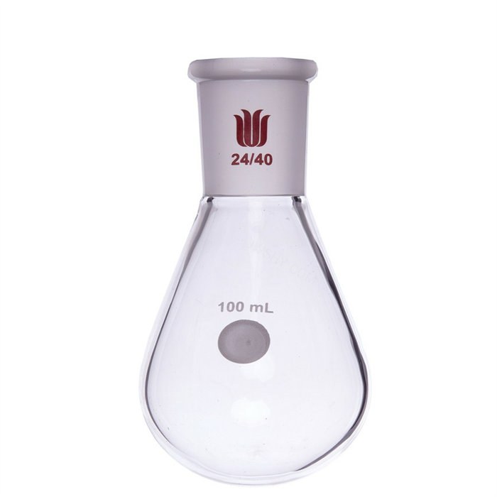 茄形烧瓶 无底座 24# 100ml - 欣维尔