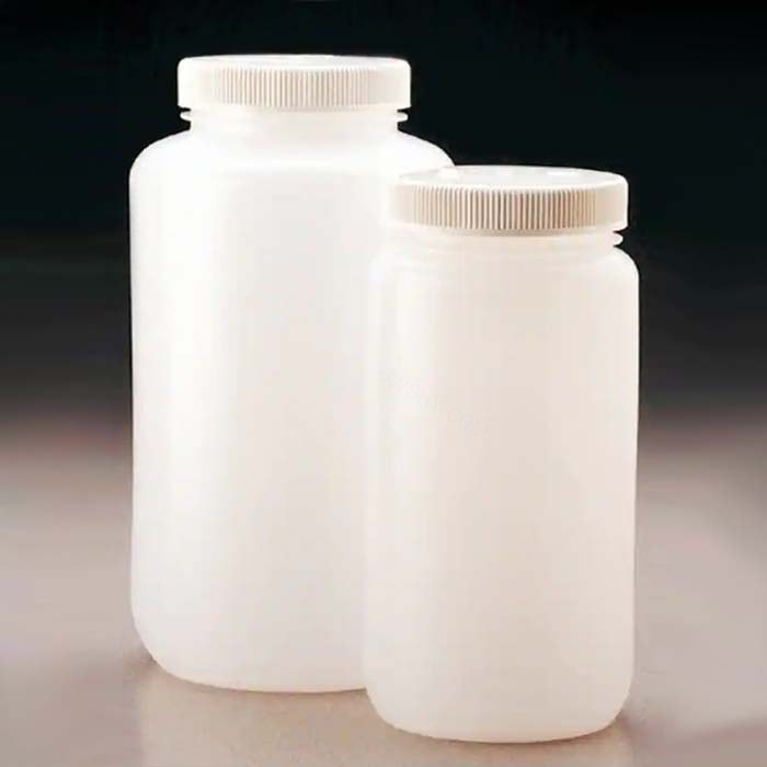 LPE 大容量广口瓶 HDPE 白色PP螺旋盖 自然色 2L