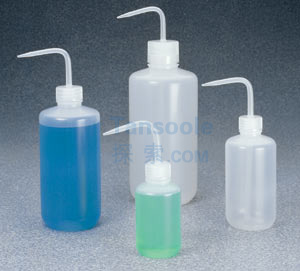 LPE 经济洗瓶，LDPE瓶体，PP螺旋盖/杆，PP共聚物吸管，125ml