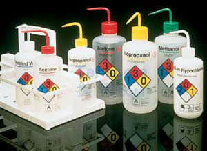 LPE 易认安全洗瓶，LDPE，白色LDPE或PPCO瓶体，PP或HDPE盖，PPCO填充管，500ml，蒸馏水，天然瓶…