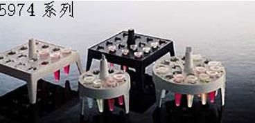 LPE 漂浮式微管架，PP，圆形，白色，适合1L烧杯