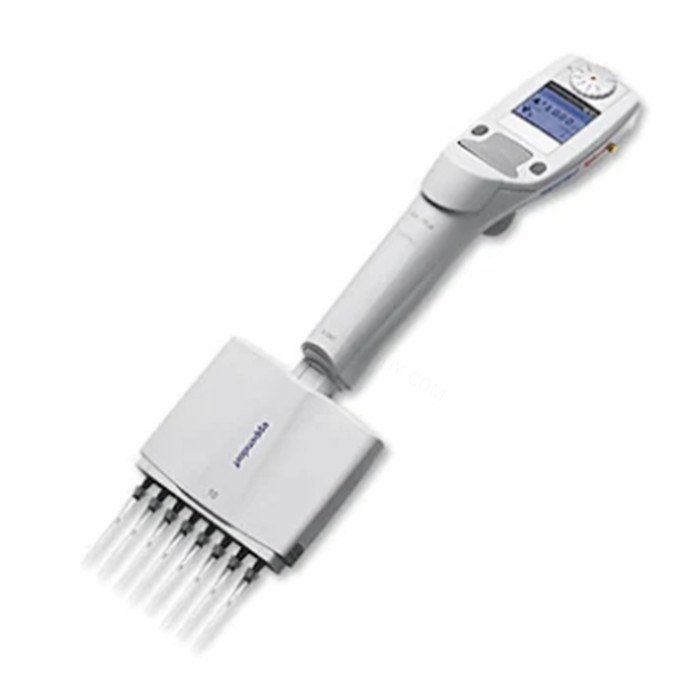 Eppendorf Xplorer电动移液器,12道,0.5-10ul, 多功能操作摇杆灰色, 适配20ul 移液吸头