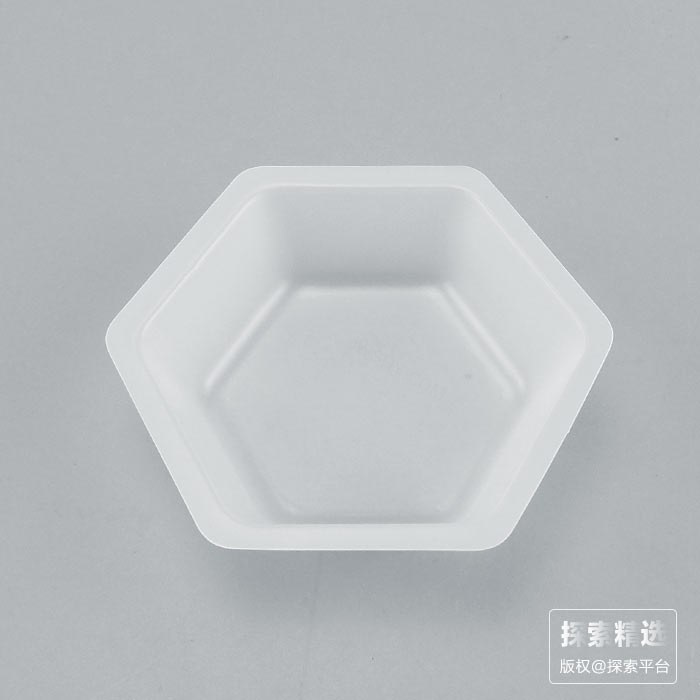 日本进口塑料称量盘 六边形 白色 50ml 80&times;70&times;18.5mm