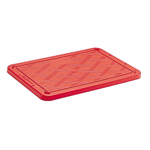 塑料箱（&alpha;NS型） 盖子（红色） 外形尺寸（mm）：400&times;273&times;21
